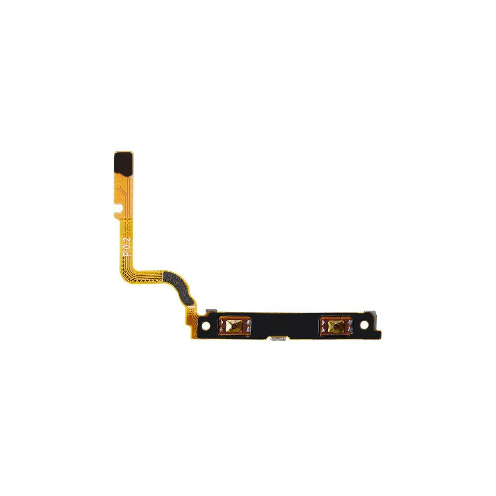 A replacement volume button flex for Galaxy S21 Ultra, featuring a yellow connector and black body.