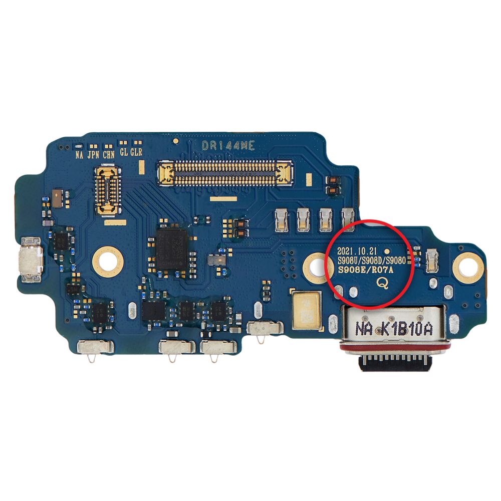 Charger Port Flex Board Replacement For Galaxy S22 Ultra 5G S908U