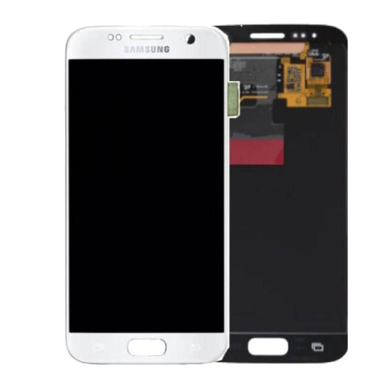 LCD Digitizer Screen Assembly Service Pack for Galaxy S7 G930 - White