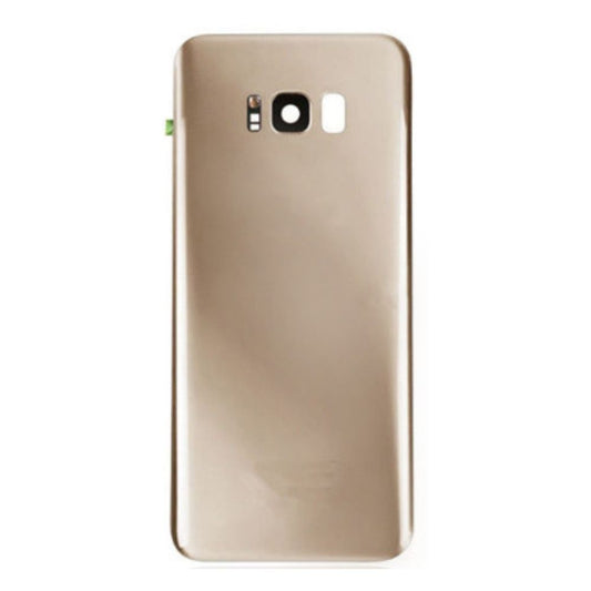 Back Battery Cover Glass Replacement with camera lens For Galaxy S8 G950 -Maple Gold