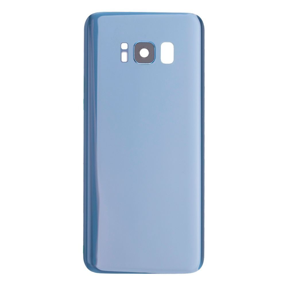 Back Battery Cover Glass Replacement with camera lens Galaxy S8 G950 - Coral Blue