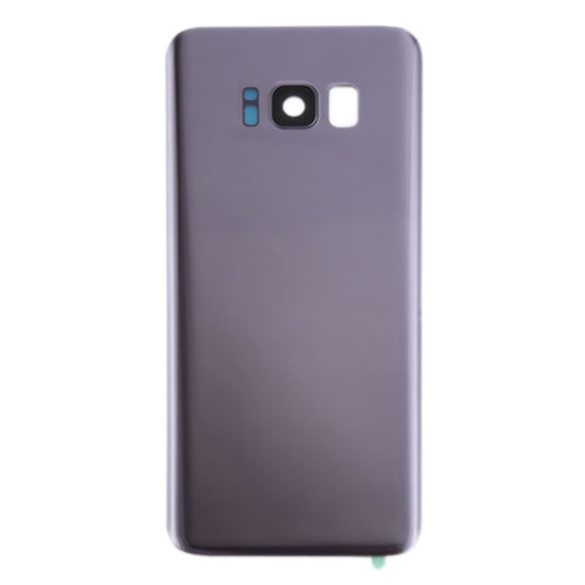 Back Battery Cover Glass Replacement with camera lens For Galaxy S8 G950 -Orchid Grey