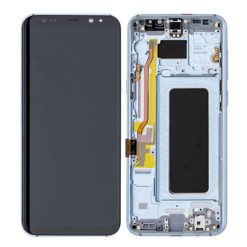LCD Digitizer Screen Assembly With Frame Service Pack for Galaxy S8 Plus G955 - Coral Blue