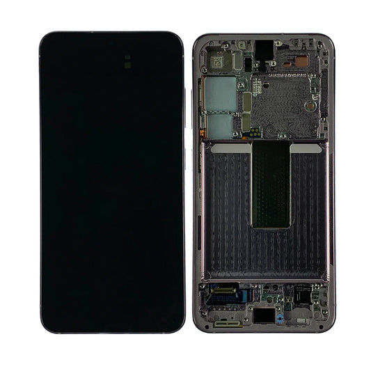 LCD Digitizer Screen Assembly with Frame Service Pack Replacement for Galaxy S23 S911 - Lavender