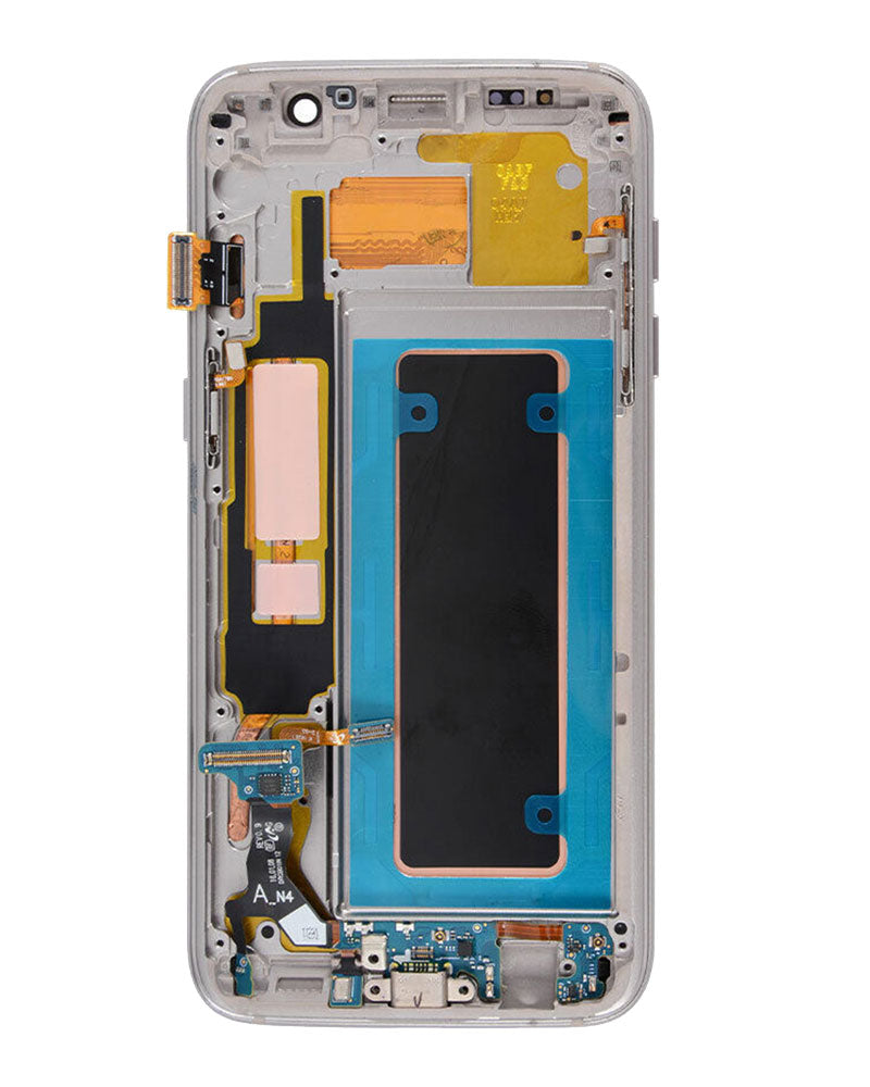 LCD Digitizer Screen Assembly With Frame Service Pack for Galaxy S7 Edge G935 - Gold