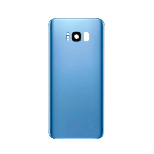Back Glass Cover Replacement with camera lens For Galaxy S8 Plus G955 -Coral Blue