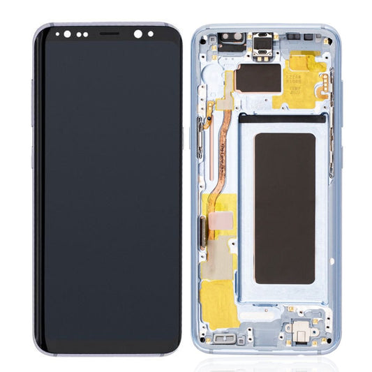 LCD Digitizer Screen Assembly With Frame Service Pack for Galaxy S8 G950 - Coral Blue