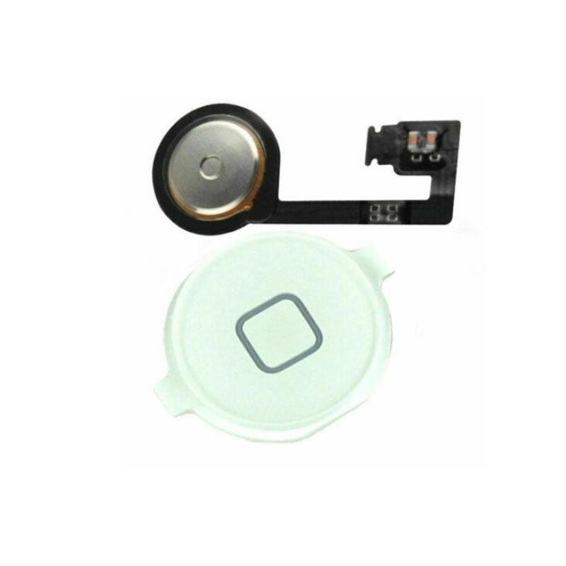 Home Button with Rubber Ring For iPhone 4S - White