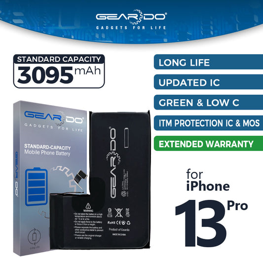 Premium Geardo Battery Standard Capacity 3095mAh for iPhone 13 Pro