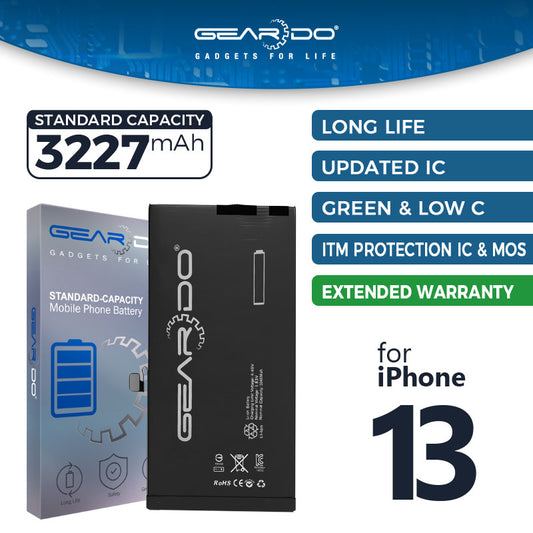 Premium Geardo Battery Standard Capacity 3227mAh for iPhone 13