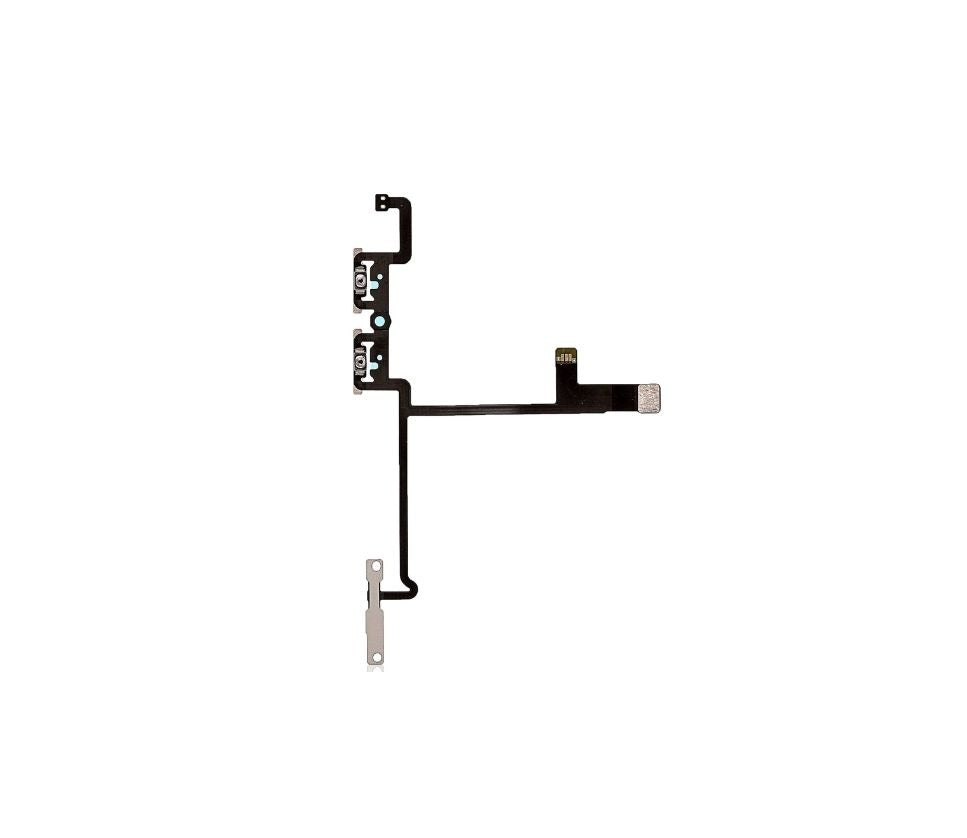 Volume Mute Button Flex Cable with Metal For iPhone X
