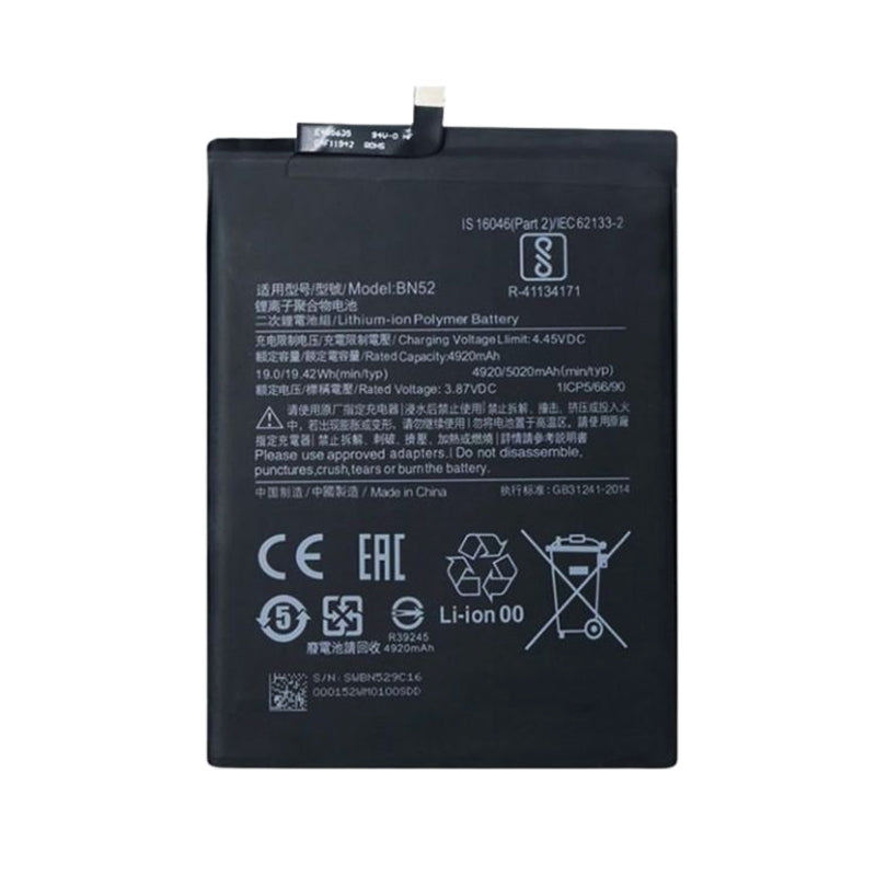 Battery Replacement for Xiaomi Redmi Note 9 Pro-(BN52)