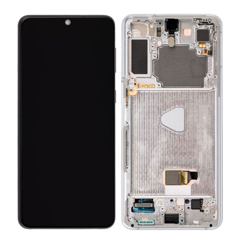 LCD Digitizer Screen Assembly with Frame Service Pack Replacement for Galaxy S21 Plus 5G G996 - Phantom Silver