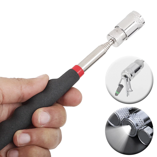 Telescopic Magnetic Pickup Pen Tool with Light