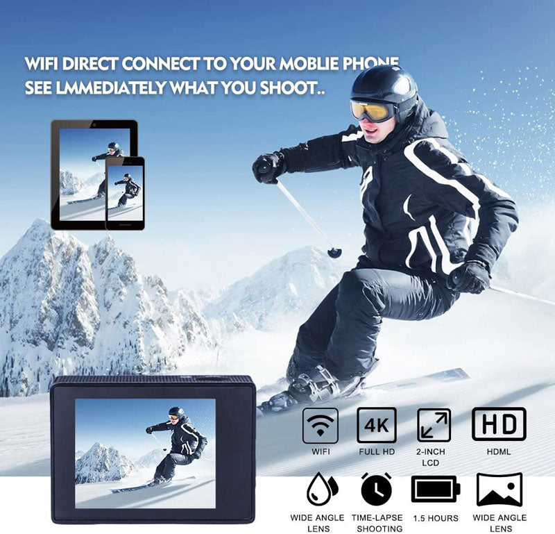 4K WiFi Sports Action Camera Genuine
