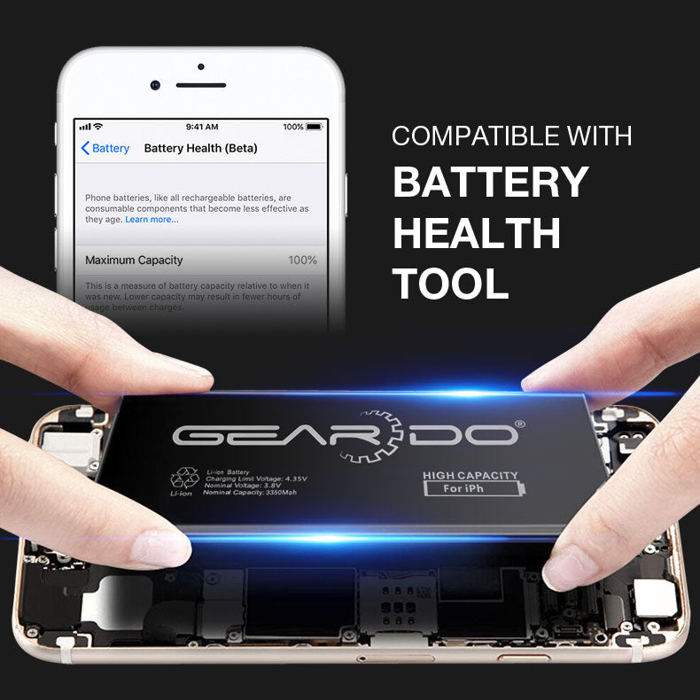 Premium Geardo Battery High Capacity 3450mAh for iPhone XR