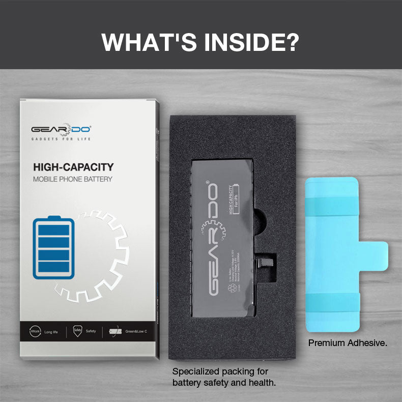 Premium Geardo Battery High Capacity 3600mAh for iPhone XS Max