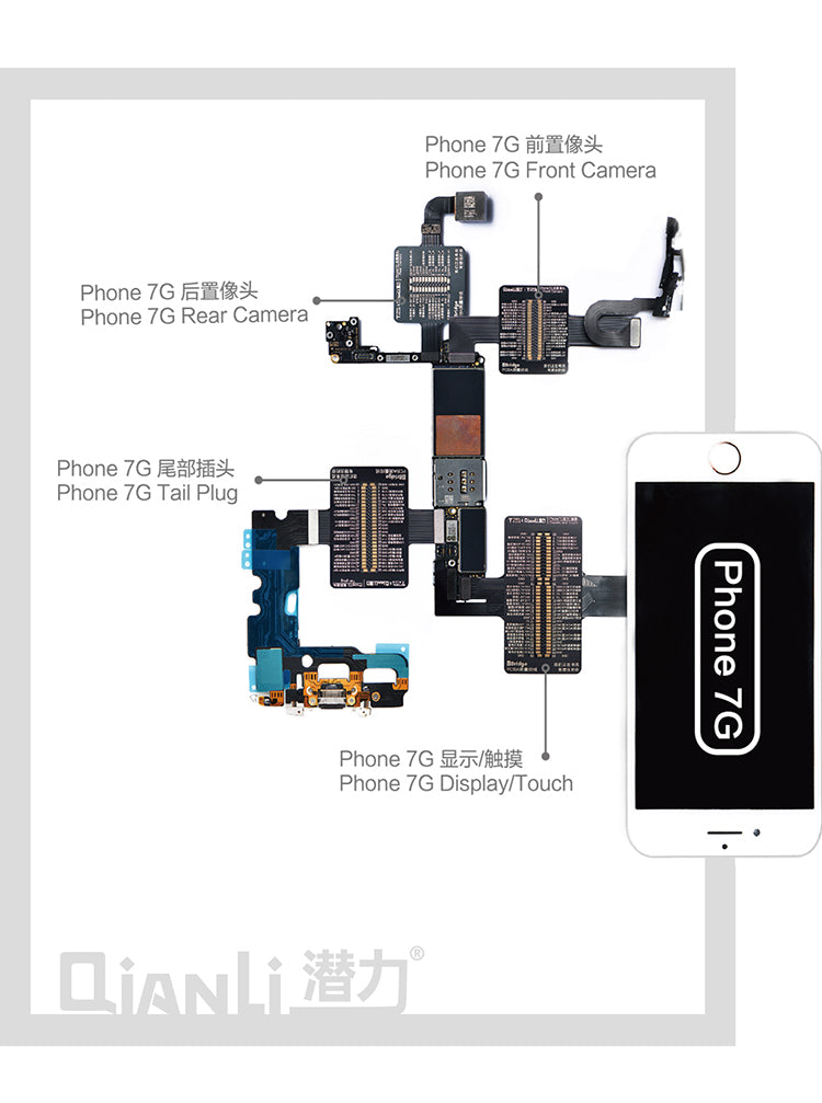 QianLi iBridge PCB Logic Board Testing - Diagnosis for iPhone 6 | 6+|6S|6S + |7 |7+ |8 |8+ | X