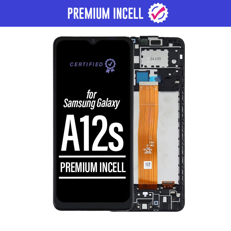 Premium Incell LCD Touch Screen Assembly + Frame Compatible For Galaxy A12s 127