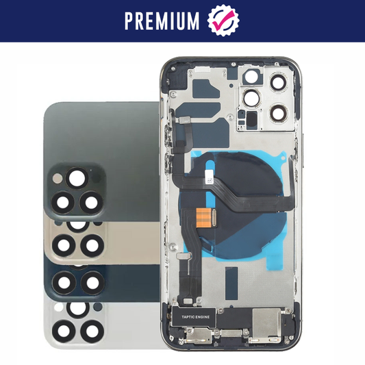 Premium Full Back Cover Housing Assembly with Premium Small Parts Compatible for iPhone 12 Pro