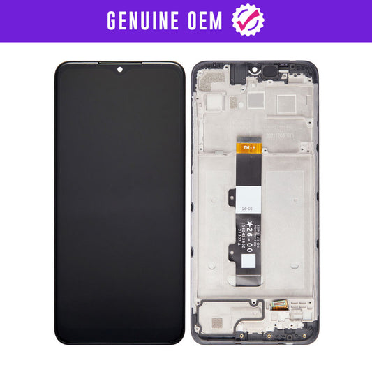 Genuine OEM LCD Assembly With Frame Compatible For Motorola Moto G Pure (XT2163 / 2021) (Genuine OEM)