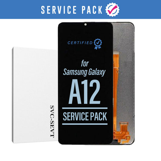 LCD Digitizer Screen Assembly Replacement Service Pack for Galaxy A12 2020 A125