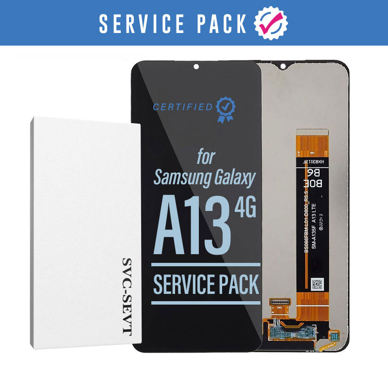 LCD Digitizer Screen Assembly Service Pack for Galaxy A13 4G A135 | M13 4G 2022