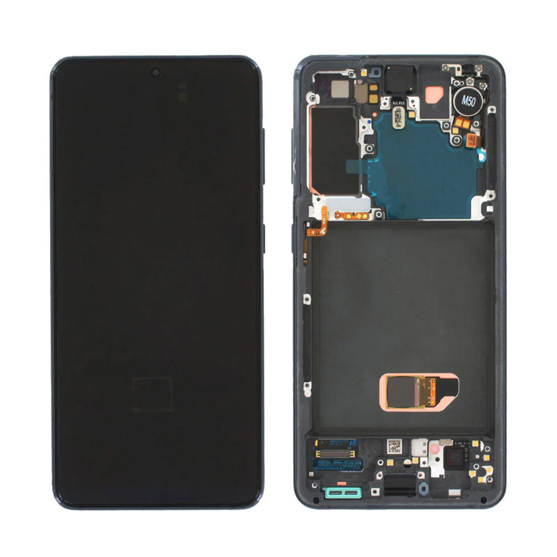 LCD Digitizer Screen Assembly with Frame Service Pack Replacement for Galaxy S21 5G G991