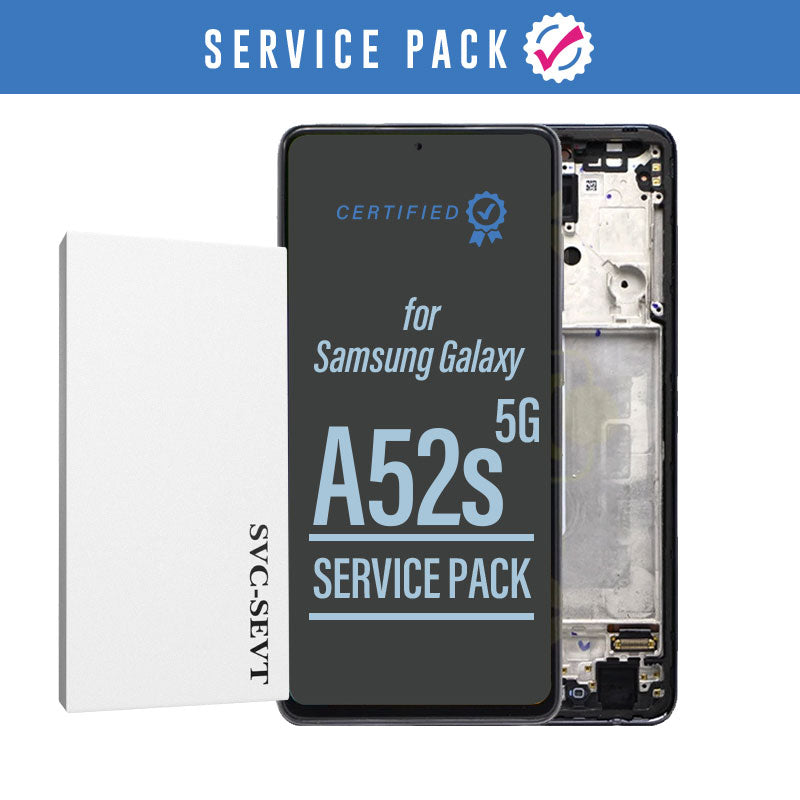 LCD Digitizer Screen Assembly with Frame Service Pack for Galaxy A52s 5G 2021 A528