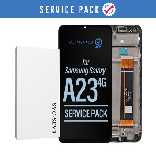 LCD Touch Screen Assembly + Frame Service Pack for Galaxy A23 A235 4G 2022