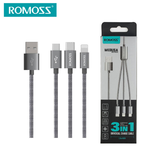 Romoss Universal 3 in 1 Charge Cable CB25N