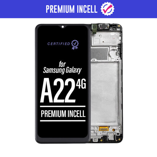Premium Incell LCD Touch Screen Assembly+ Frame Compatible For Galaxy A22 4G 2021 A225