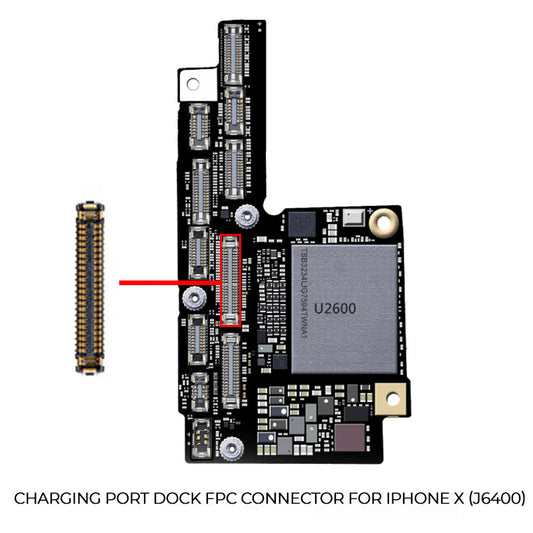 iPhone X J6400 Charging Port Dock FPC Connector