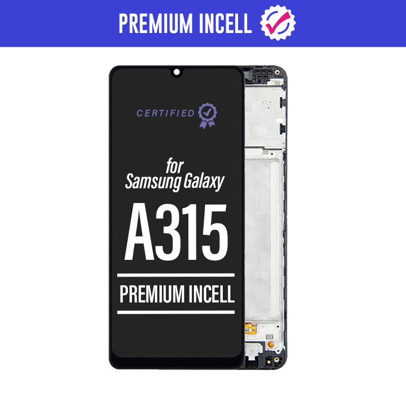 Premium Incell LCD Touch Screen Assembly + Frame Compatible For Galaxy A31 2020 A315