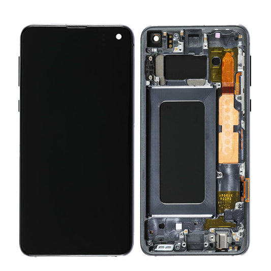 LCD Digitizer Screen Assembly With Frame Original for Galaxy S10E G970 - Taken Out From New Phone