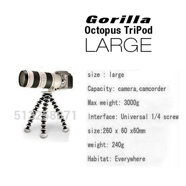 Gorilla Octopus TriPod ( Large ) For DSLR
