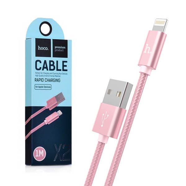 Hoco Cable Rapid Charging Cable Lightning USB 1m X2