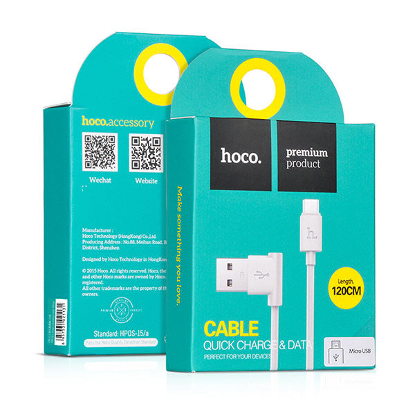 HOCO L-shaped Micro USB to USB UPM10 (1.2m)