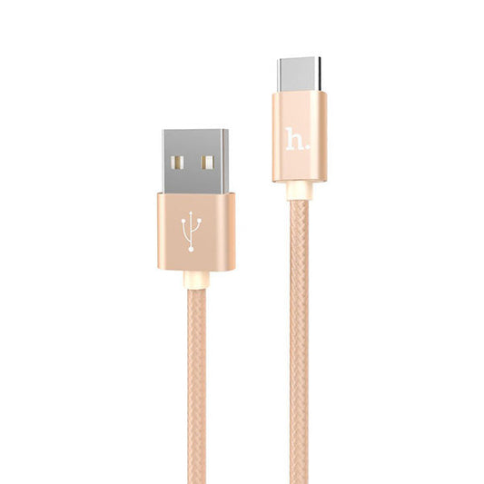 HOCO Type-C to USB Cable METAL knitted X2 (1m)