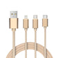 HOCO Lightning-Micro to USB Cable METAL knitted 2in1 X2 (1m)