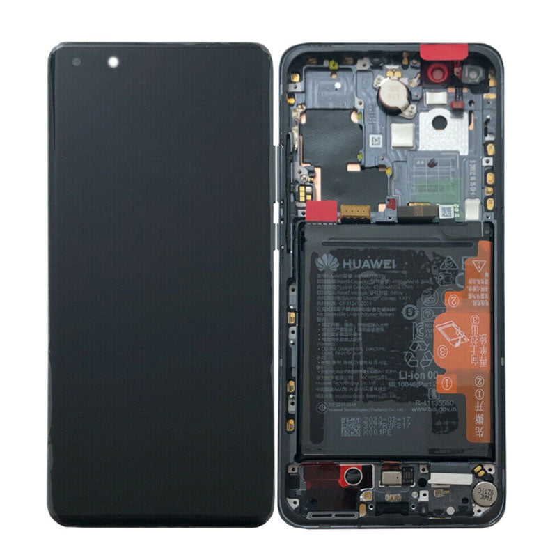LCD Digitizer Screen Assembly Service Pack with Battery Replacement for Huawei P40 Pro