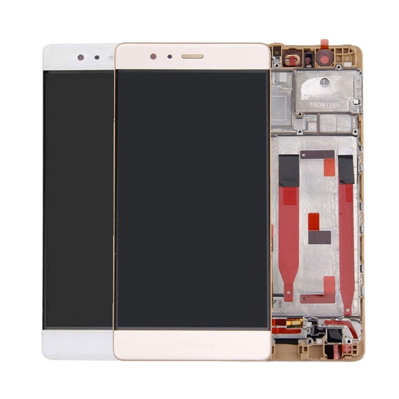 LCD Digitizer Screen Assembly with Frame Replacement for Huawei P9