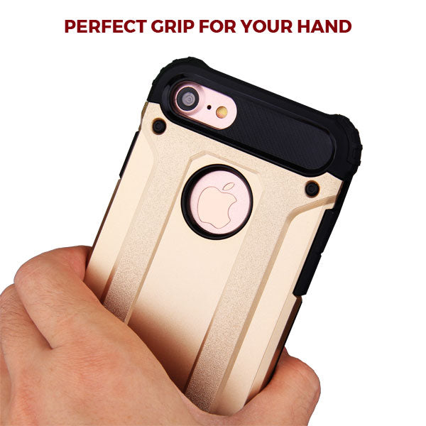 iPhone 7/ 8/ SE 2020/ SE 2022 Shockproof Protective Armor Rugged Case - Gold
