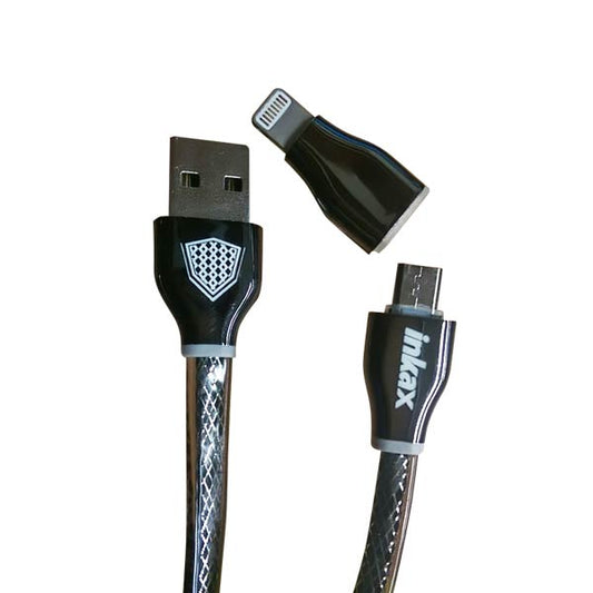 Inkax 2 in 1 Charger Cable 1m CK16