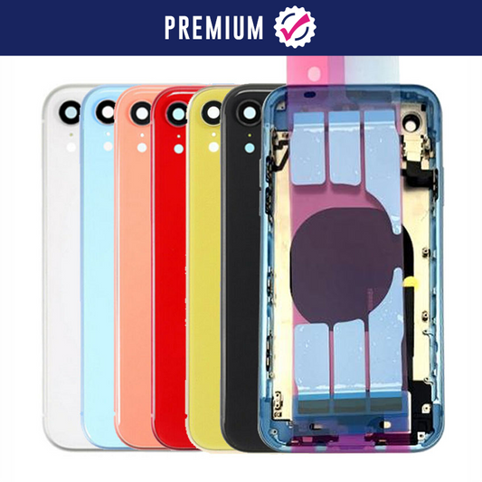 Premium Full Back Cover Housing Assembly with Small Parts Compatible for iPhone XR