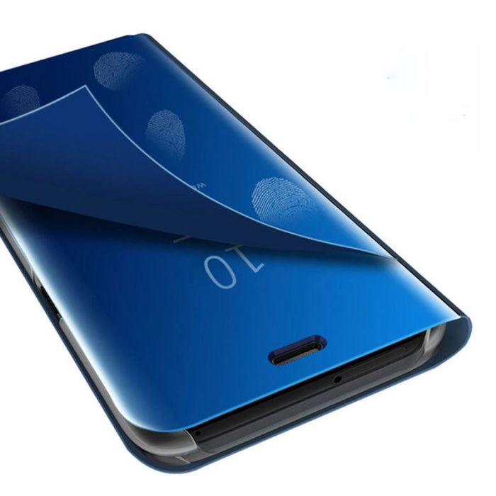 Luxury Mirror Flip Stand Clear Case Cover for iPhone X / XS