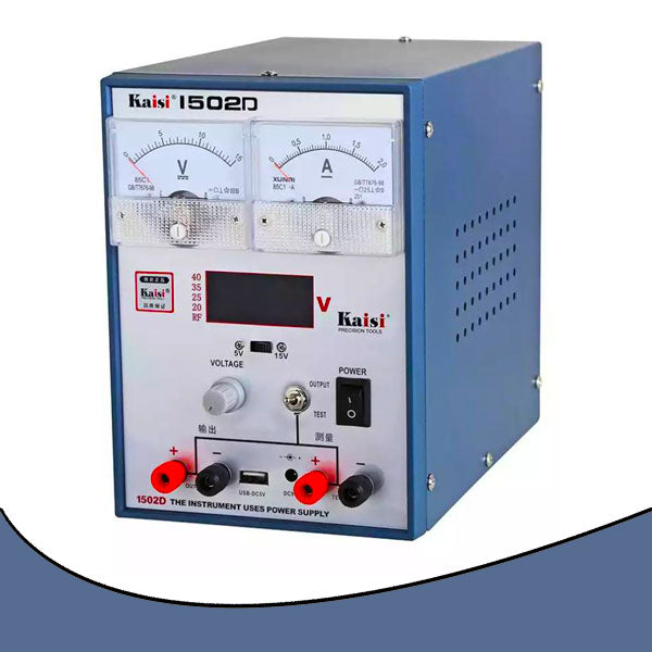 Adjustable DC Power Repair Regulated Supply Kaisi 1502D 15V 2A