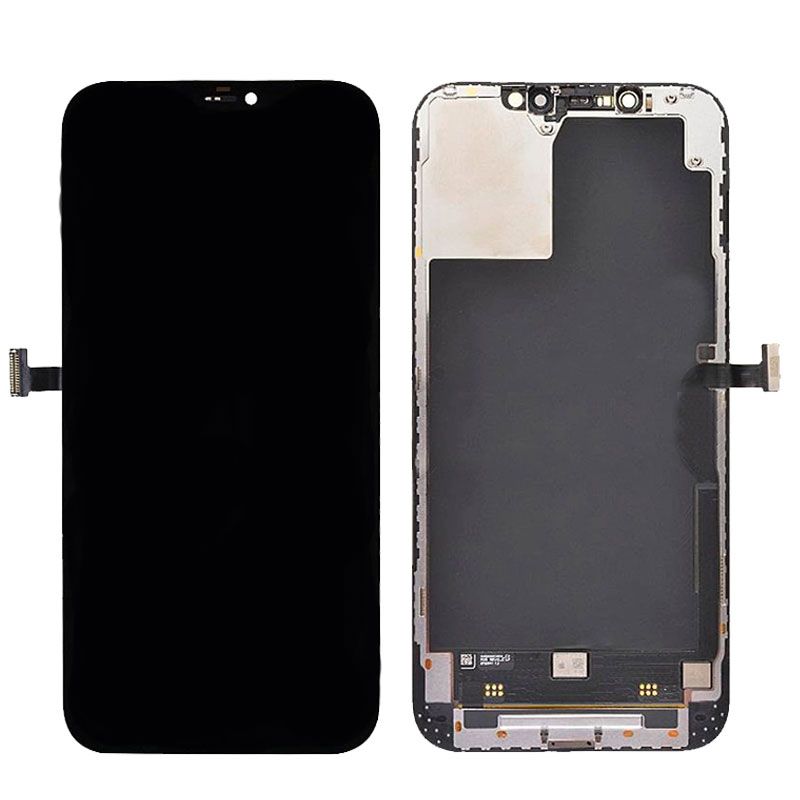 Geardo Premium Soft OLED LCD Digitizer Screen Assembly with Frame for iPhone 12 Pro Max