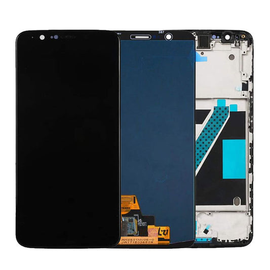 OEM LCD Digitizer Screen Assembly with Frame for OnePlus 5T