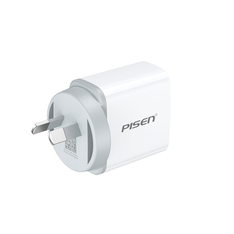 Pisen Type-C Dual Port Charger 18W PD+QC